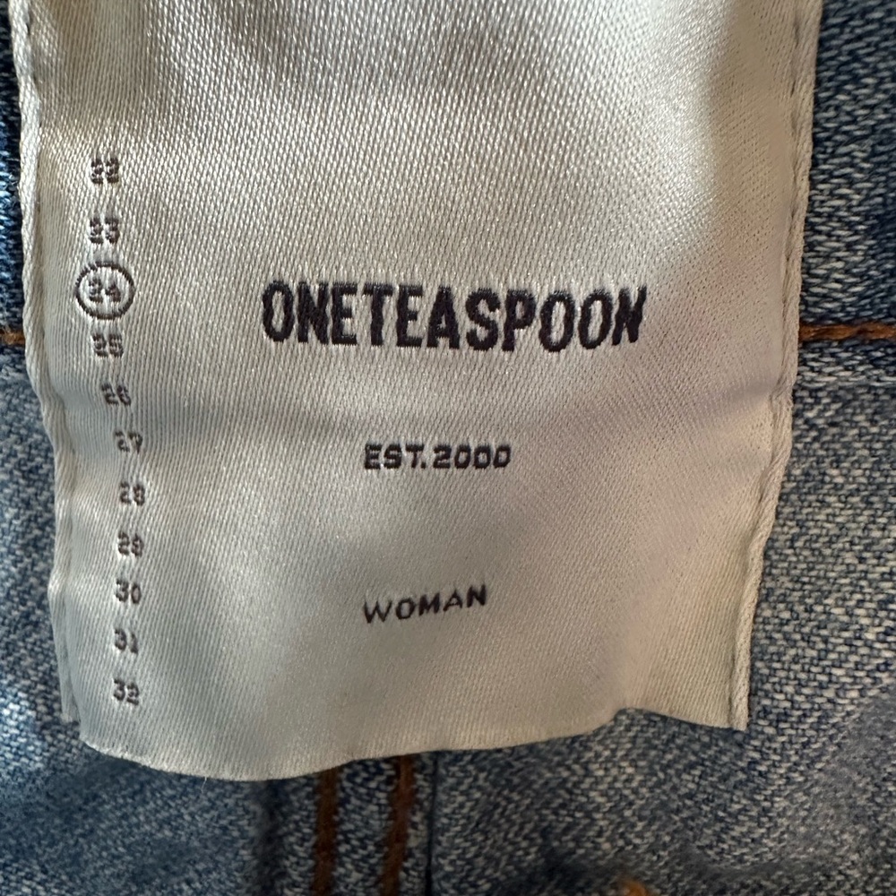 One Teaspoon Light Blue Denim Women's Shorts - Picture 3 of 3